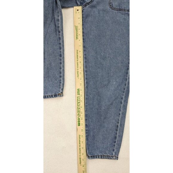 Forever 21 Women's Jeans Size 26 Light Wash High Rise Button-Fly Tapered - Picture 10 of 15